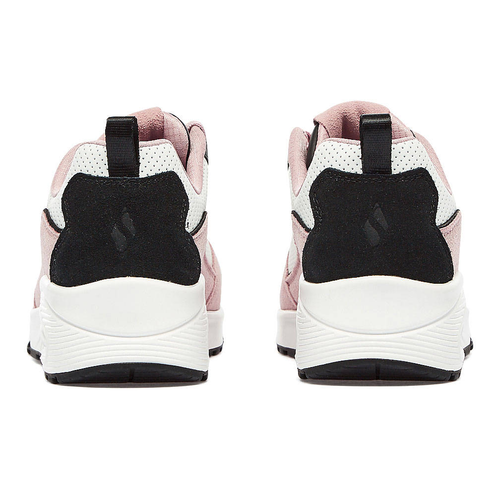 Skechers Suede And Perforated Duraleather Lace Up Fashion Sneaker 177105