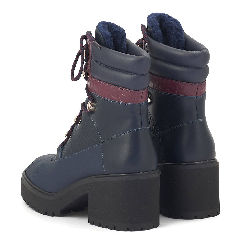 Tommy Hilfiger Heel Laced Boot Monogram FW0FW06871